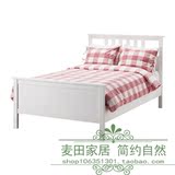 IKEA 汉尼斯床架单人床实木床 松木含床板1.2x2米★沈阳宜家代购