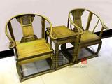 阿根廷绿檀皇宫椅 红木圈椅三件套 中式实木雕龙圈围椅茶几沙发椅
