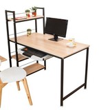 包邮宜家简易书桌电脑桌家用桌子写字台办公桌钢木桌可定做
