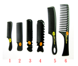 黑色防静电梳子 理发师专用 耐高温塑料梳黑梳大小梳