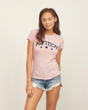 AF 正品 女 短袖T恤 Abercrombie Fitch 修身 美国代购 2016现货