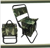 厂家包邮户外迷彩帆布折叠凳 带储物袋 便携式钓鱼凳 写生靠背椅