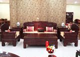红木沙发 非洲酸枝木实木客厅电视柜茶几 组合沙发七件套明清古典