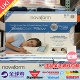 加拿大代购直邮Novaform控温凝胶记忆枕头护颈曲线透气枕芯保健枕