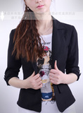 2013夏季新款女小西服韩版修身百搭七分袖上衣 气质女职业装包邮