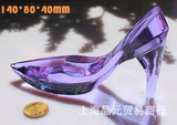 灰姑娘的水晶鞋 精致礼饰品 韩版 情侣 家用摆件 水晶高跟鞋摆件