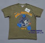 BOB DONG 重磅 3色 军事题材 菲力猫VF-31 男式短袖T恤 RRL MCCOY