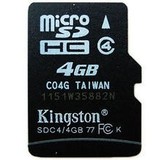 金士顿 4G手机内存卡4G内存卡 4gTF/Micro SD存储闪存卡 音箱配件