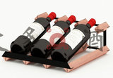 波多新型柜台式红酒架 实木葡萄酒架 红酒架创意 木制3瓶装可定做