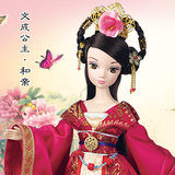 可儿娃娃中国古装关节体文成公主引蝶/和亲新款芭比娃娃生日礼物