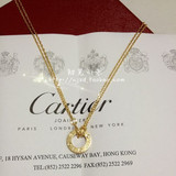 cartier卡地亚LOVE18K黄金钻石项链 B7219500 香港专柜代购 正品