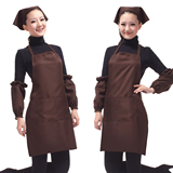 围裙 家居围裙 工作围裙︱咖啡厅围裙 咖啡色制服呢面料