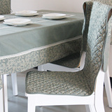一朵 日式 和风开运 赤色布艺绗缝连体椅垫 椅套 方圆桌布 台布