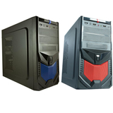 家用 办公游戏电脑机箱ATX黑色台式机空箱 支持背线 电源上置机箱