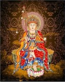 精准印花包邮正品专卖DMC线十字绣 佛教系列 地藏王菩萨佛像天