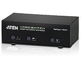 ATEN宏正正品 VS0201 VGA2进1出视频切换器支持串口及遥控器包邮