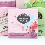 韩国进口正品香皂 爱敬 玫瑰精油香皂 美容皂 洁面皂 保湿100g