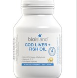 澳洲BIO ISLAND fish oil婴幼儿鳕鱼油胶囊90粒 宝宝鱼油DHA+VD