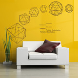 三维创意抽象装饰墙贴纸几何图形卧室客厅背景墙现代装饰墙壁贴画