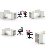 广州家具板式单人位办公桌带屏风组合工作位职员电脑桌厂家直销