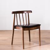 欧式实木温莎椅简约组装餐椅宜家餐桌椅休闲椅现代店铺餐厅咖啡椅