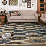 圣瓦伦丁 美式地毯客厅现代简约茶几垫 卧室欧式床边毯北欧图案大