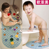儿童PVC浴室防滑垫卡通地垫门垫卫生间进门垫淋浴洗澡吸盘脚踏垫