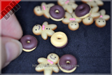 【DDH】1/6、1/4、1/3bjd、dd、Azone等娃用食玩饼干人+甜甜圈