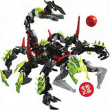得高正品儿童拼装积木机器人玩具圣诞节礼物英雄工厂巨蝎怪兽9766