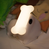 小狗LED小夜灯充电卧室床头灯婴儿喂奶USB插电夜间感应节能灯台灯
