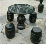 石雕圆桌雕塑圆桌汉白玉圆桌石材座椅青石石桌石凳仿古石桌石凳