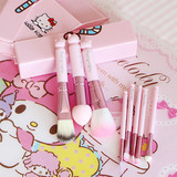 粉色盒装8件套KT化妆套刷 化妆彩妆工具套装 便携化妆套刷彩盒
