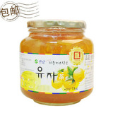 1瓶包邮  韩国原装进口 韩国全南蜂蜜柚子茶1kg   1000g 水果茶冲