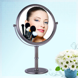 化妆镜 台式 双面 欧式公主镜子 梳妆镜 美容镜金色 8寸 3倍放大