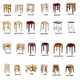 特价木头凳子实木方凳子餐凳餐椅椅子实木凳子木头圆凳高25-60cm