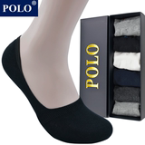 POLO保罗正品男式船袜子 夏季薄款纯棉 男士 船袜 防滑硅胶隐形袜
