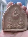 西藏代购拉萨药王山老擦擦【泥擦】消灾祈福的圣物老模具倒出来的