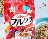 2袋包邮批发 日本进口卡乐比营养麦片Calbee水果颗粒果仁谷物800g