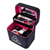 化妆包韩国3CE手提化妆箱 大容量双层硬的收纳包 专业洗漱包手包