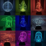星球大战3D视觉灯 星际错觉立体台灯 装饰LED小夜灯 七彩3D创意灯