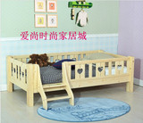 新款特价儿童床 实木 儿童护栏床 品牌床 女孩床 王子床 婴儿床