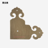 铜雕仿古中式柜门角花樟木箱包角茶几桌面L型压条如意头AE-601