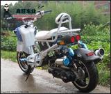 最新款全白高配祖玛踏板摩托车/金浪动力/LED尾灯/祖玛踏板摩托车