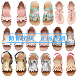 HM H&M上海正品童装代购 女童宝宝仿漆皮露趾凉鞋（24-34码）16夏