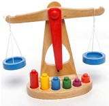 儿童早教教具平衡游戏 木制天平枰玩具 儿童木质益智玩具1-2-3岁