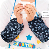 新款纯棉中长款袖套男女式 厨房家务清洁工作护袖 防尘污儿童套袖