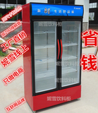 商用双门冷藏立式陈列柜608升保鲜柜冰柜展示柜酒水果饮料蔬菜柜