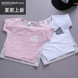 女宝宝短袖t恤夏装2016新款婴儿蝙蝠袖男童装上衣韩版潮0-1-2-3岁