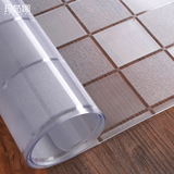 MRN玛茹娜现代简约方格防水桌布PVC软玻璃 透明格纹茶几垫水晶板