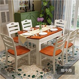 多功能中式纯实木餐桌椅折叠伸缩圆形小户型橡木家具饭店方形餐桌
